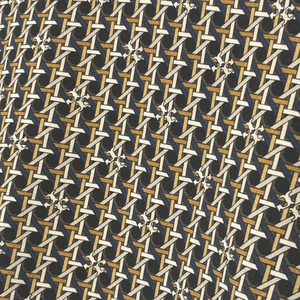 Tory Burch Black and White Geometric Short Sleeve Top - Picture 10 of 10